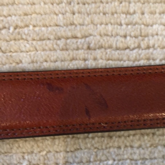 Leather belt. Sz 38. - Picture 3 of 5